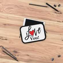 Load image into Gallery viewer, "I Love You" Laptop Sleeve