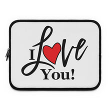 Load image into Gallery viewer, "I Love You" Laptop Sleeve
