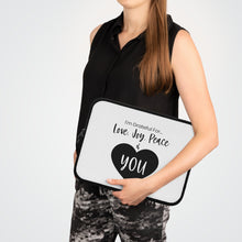 Load image into Gallery viewer, "I'm Grateful For Love, Joy, Peace & You" Laptop Sleeve