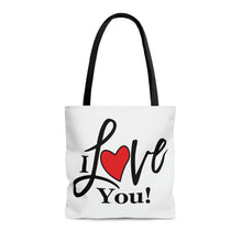 Load image into Gallery viewer, "I Love You" Tote Bag