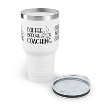 Load image into Gallery viewer, "Coffee Before Coaching" Ringneck Tumbler, 30oz