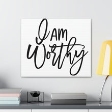 Load image into Gallery viewer, "I Am Worthy" Classic Canvas