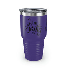 Load image into Gallery viewer, "I Am Worthy" Ringneck Tumbler, 30oz