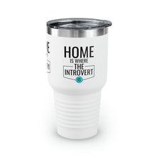 Load image into Gallery viewer, "Home Is Where The Introvert Is" Ringneck Tumbler, 30oz