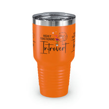 Load image into Gallery viewer, Copy of "Happily Introverted" Ringneck Tumbler, 30oz