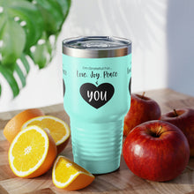 Load image into Gallery viewer, I'm Grateful For Love, Joy, Peace and You" Ringneck Tumbler, 30oz