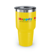 Load image into Gallery viewer, "Happily Introverted" Ringneck Tumbler, 30oz