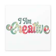 Load image into Gallery viewer, "I Am Creative" Classic Canvas