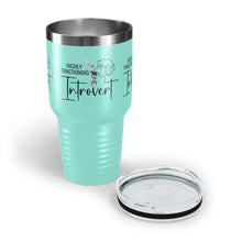 Load image into Gallery viewer, Copy of "Happily Introverted" Ringneck Tumbler, 30oz