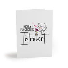 Load image into Gallery viewer, "Highly Functioning Introvert" Greeting Cards (8, 16, and 24 pcs)