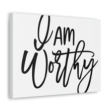 Load image into Gallery viewer, "I Am Worthy" Classic Canvas