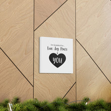 Load image into Gallery viewer, "I'm Grateful For Love, Joy, Peace & You" Classic Canvas