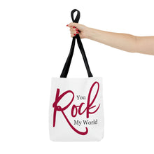 Load image into Gallery viewer, "You Rock My World" Tote Bag