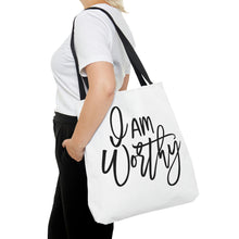 Load image into Gallery viewer, "I Am Worthy" Tote Bag