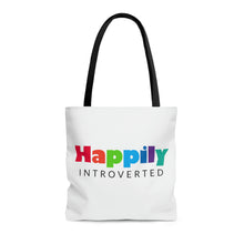Load image into Gallery viewer, "Happily Introverted" Tote Bag