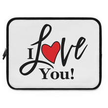 Load image into Gallery viewer, "I Love You" Laptop Sleeve