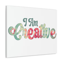 Load image into Gallery viewer, "I Am Creative" Classic Canvas
