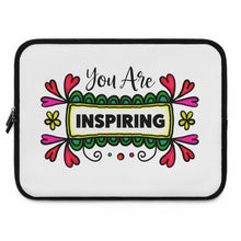 Load image into Gallery viewer, "You Are Inspiring" Laptop Sleeve