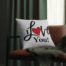 Load image into Gallery viewer, "I Love You" Pillow