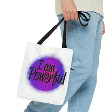 Load image into Gallery viewer, "I Am Powerful" Natural Tote Bag