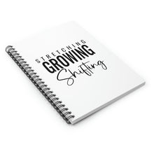 Load image into Gallery viewer, "Stretching Growing Shifting" Spiral Notebook