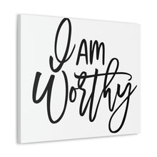 Load image into Gallery viewer, "I Am Worthy" Classic Canvas