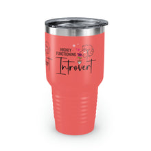Load image into Gallery viewer, Copy of "Happily Introverted" Ringneck Tumbler, 30oz