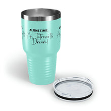 Load image into Gallery viewer, "Alone Time Is An Introvert's Dream" Ringneck Tumbler, 30oz