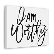 Load image into Gallery viewer, "I Am Worthy" Classic Canvas