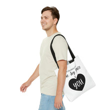 Load image into Gallery viewer, I'm Grateful For Love, Joy, Peace & You" Tote Bag