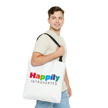 Load image into Gallery viewer, "Happily Introverted" Tote Bag