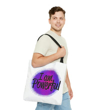 Load image into Gallery viewer, "I Am Powerful" Natural Tote Bag