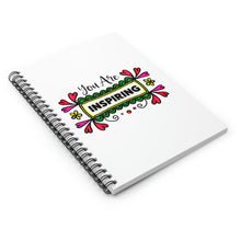 Load image into Gallery viewer, "You Are Inspiring" Wide Ruled Spiral (Inspirational) Notebook