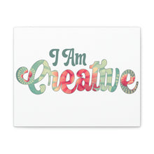 Load image into Gallery viewer, "I Am Creative" Classic Canvas