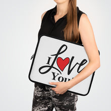 Load image into Gallery viewer, "I Love You" Laptop Sleeve