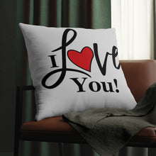 Load image into Gallery viewer, "I Love You" Pillow
