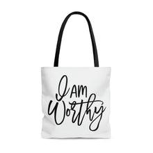 Load image into Gallery viewer, "I Am Worthy" Tote Bag