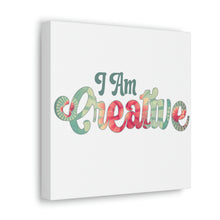 Load image into Gallery viewer, "I Am Creative" Classic Canvas