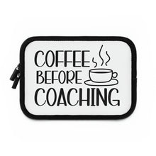 Load image into Gallery viewer, "Coffee Before Coaching" Laptop Sleeve