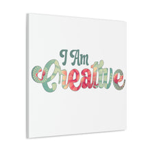Load image into Gallery viewer, "I Am Creative" Classic Canvas