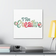 Load image into Gallery viewer, "I Am Creative" Classic Canvas