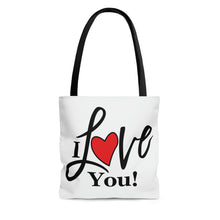 Load image into Gallery viewer, "I Love You" Tote Bag