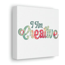 Load image into Gallery viewer, "I Am Creative" Classic Canvas
