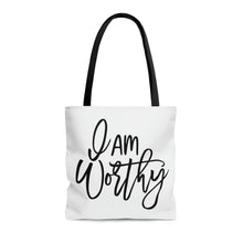 Load image into Gallery viewer, "I Am Worthy" Tote Bag