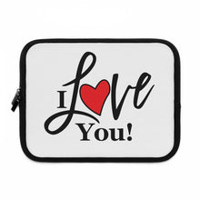 Load image into Gallery viewer, "I Love You" Laptop Sleeve