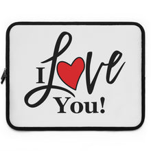 Load image into Gallery viewer, "I Love You" Laptop Sleeve