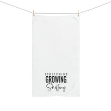 Load image into Gallery viewer, "Stretching Growing Shifting" Hand Towel