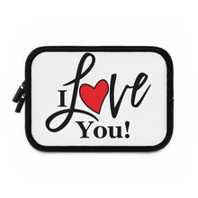 Load image into Gallery viewer, "I Love You" Laptop Sleeve