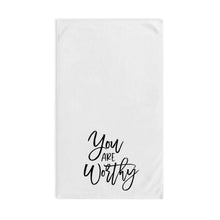 Load image into Gallery viewer, "You Are Worthy" Hand Towel