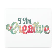 Load image into Gallery viewer, "I Am Creative" Classic Canvas